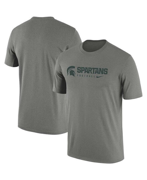 Men's Heather Gray Michigan State Spartans Team Legend Performance T-shirt