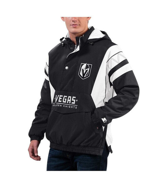 Men's Black Vegas Golden Knights Home Team Half-Zip Hoodie Jacket