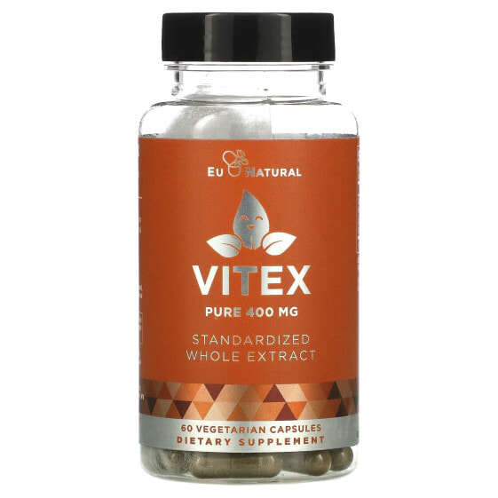 Витамины для женского здоровья Eu Natural Vitex 400 мг, 60 вегетарианских капсул.