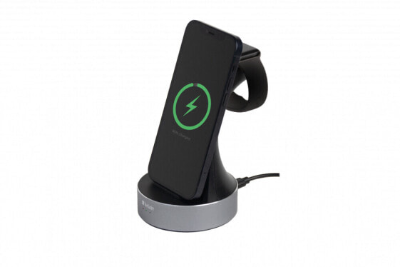WCS-01 2in1 Qi MFi Wireless Apple Charger Alu retail