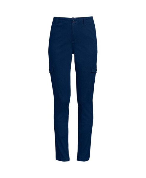 Women's Mid Rise Slim Cargo Chino Pants