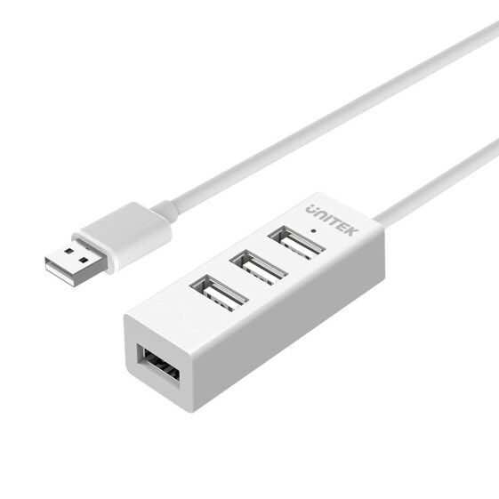 USB-хаб Unitek International UNITEK Y-2146 - USB 2.0 - 480 Mbit/s - Белый - 1 шт. - Коробка