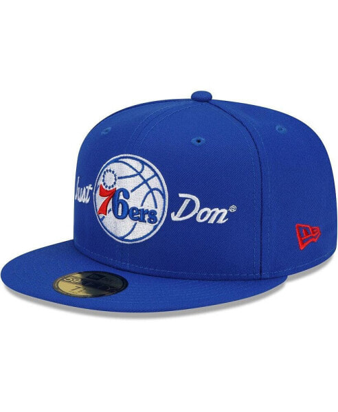 Men's x Just Don Royal Philadelphia 76ers 59FIFTY Fitted Hat