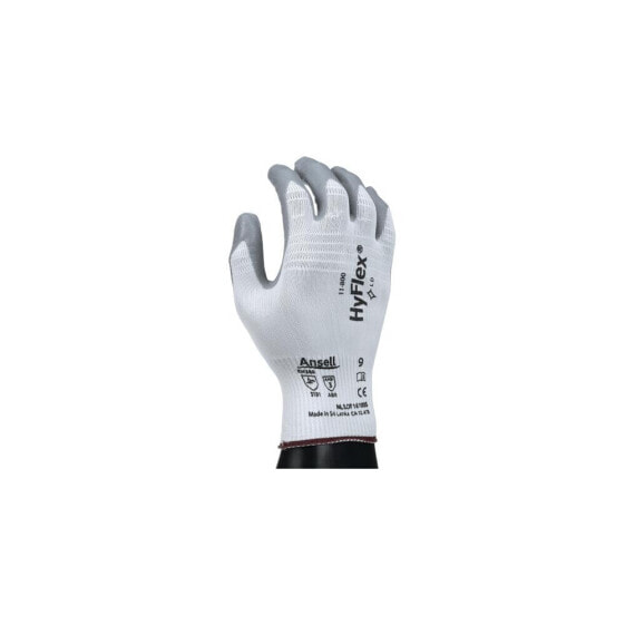 Ansell Handschuhe HyFlex 11-800 Größe 7 weiß/grau EN 388 PSA-Kategorie II , VE: 12 Paar