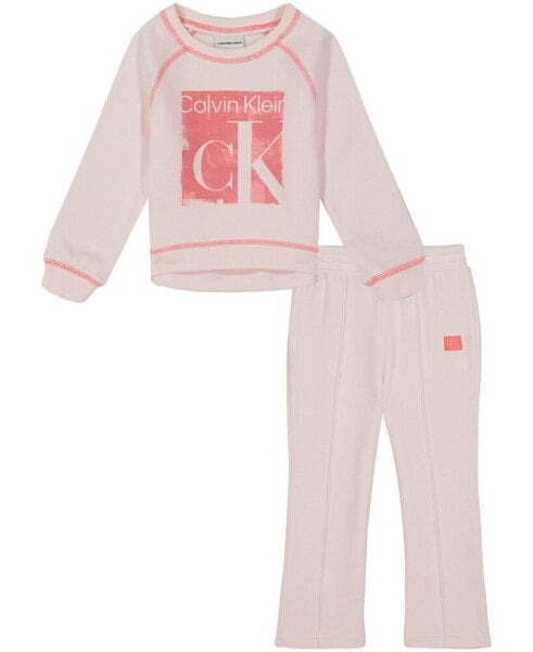 Костюм Calvin Klein Baby Girls Flocked Logo.