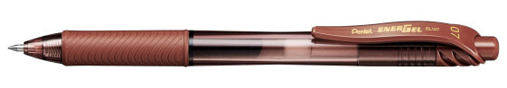 Pentel EnerGel X - Clip-on retractable pen - Brown - Brown - Plastic - 0.7 mm - Ambidextrous