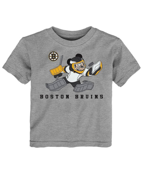Футболка для малышей Outerstuff черно-серая "Disney Offense Only" 2 шт. Boston Bruins