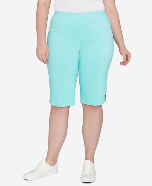 Plus Size Spring into Action Solid Tech Stretch Skimmer Pant