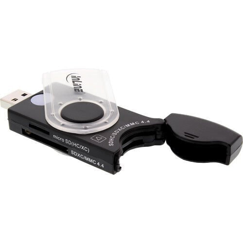 InLine USB 3.0 Mobile Card Reader with 2 Slots for SD SDHC SDXC microSD