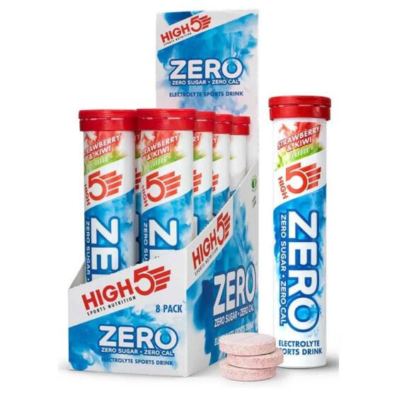 HIGH5 Zero Tablets Box 8 x 20 Units Strawberry & Kiwi