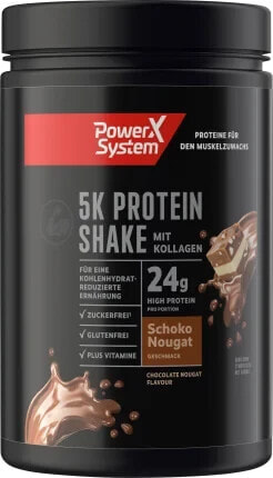 Proteinpulver, 5K Protein Shake Schoko Nougat Geschmack, 360 g