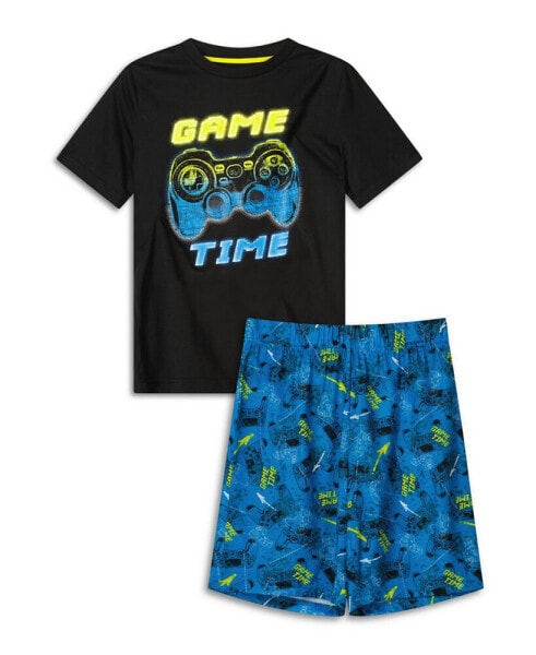 Boys Soft Jersey Fabric Shorts Pajama Set, 2 Piece