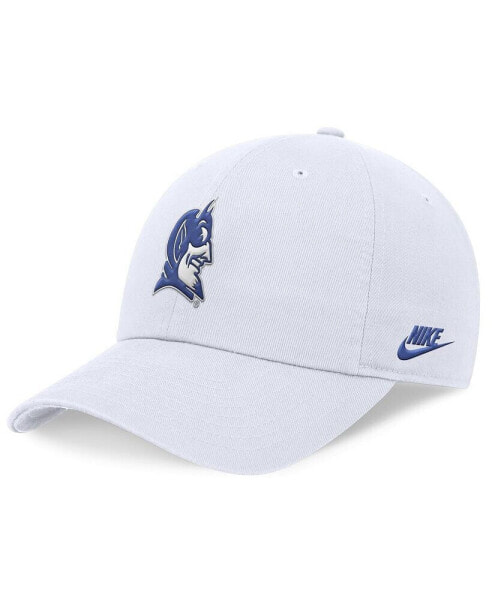 Men's White Duke Blue Devils Legacy Club Performance Adjustable Hat