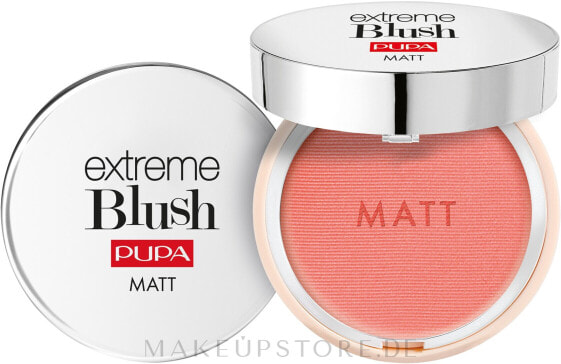 Mattes Gesichtsrouge mit satinartigem Finish - Pupa Extreme Blush Matt 006 - Vivid Apricot