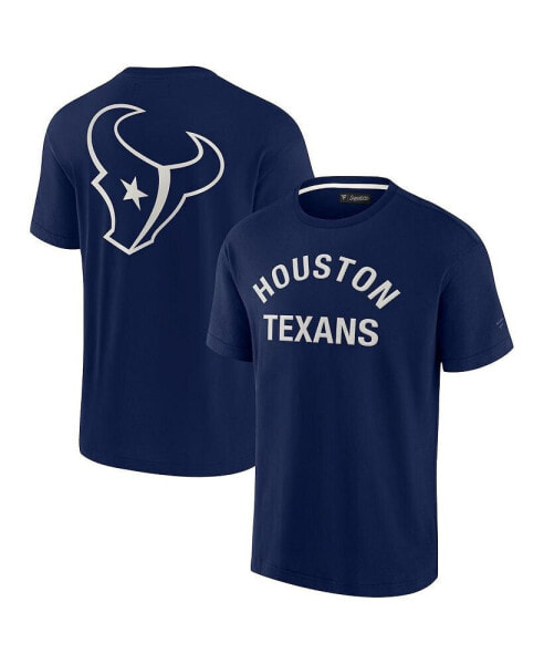 Men's and Women's Navy Houston Texans Super Soft Short Sleeve T-shirt