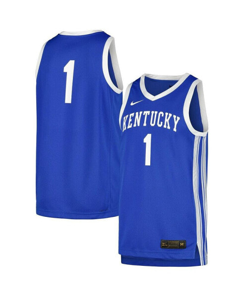 Men's #1 Royal Kentucky Wildcats Replica Jersey