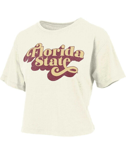 Women's White Florida State Seminoles Vintage-Like Easy T-shirt