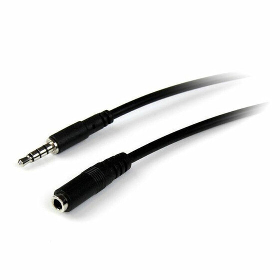 Удлинительный кабель Jack (3,5 мм) Startech MUHSMF1M Чёрный 1 m