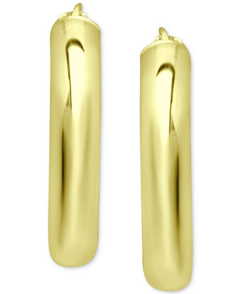 Small Polished Hoop Earrings in 18K Gold-Plated Sterling Silver, 1", Created for Macy's
