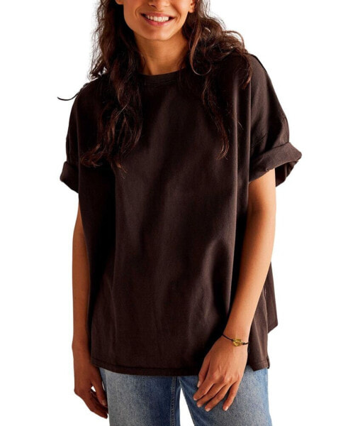 Women's Phoenix Cotton Raw-Edge T-Shirt