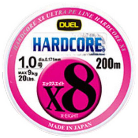 Плетеный шнур для рыбалки DUEL Hardcore X8 0,6 № 200 м