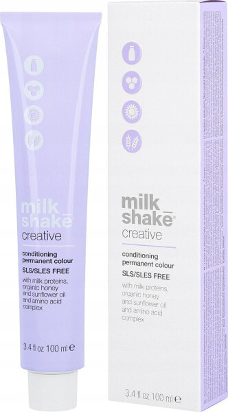 Milk Shake Milk Shake, Creative, SLS/SLES-Free, Permanent Hair Dye, .11.AA Intense Metallic Grey, 100 ml For Women