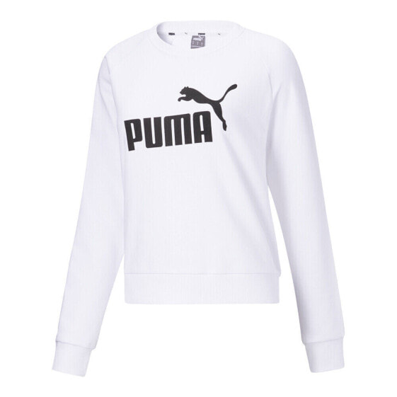 Puma No.1 Logo Crew Neck Sweatshirt Womens White 58786202