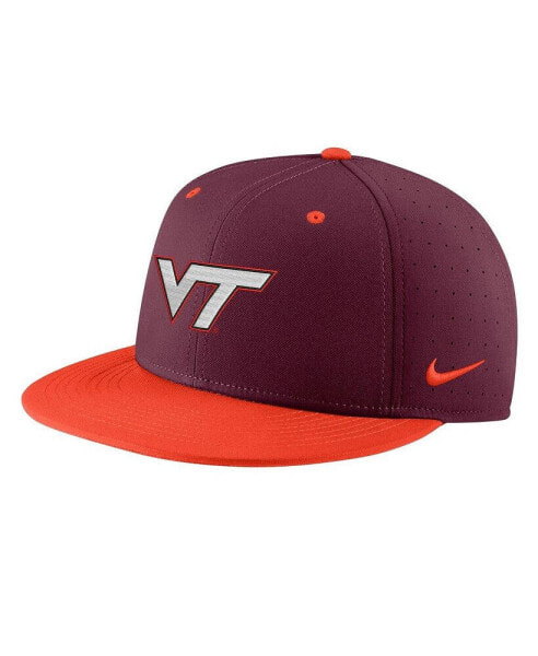 Men's Maroon Virginia Tech Hokies Aero True Baseball Performance Fitted Hat