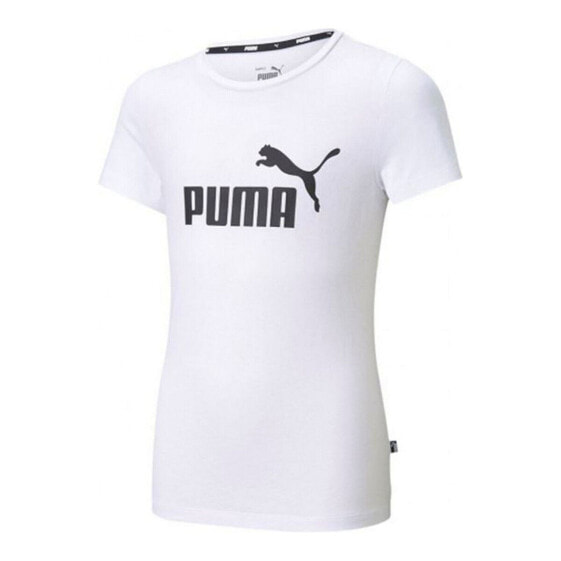 Футболка детская с коротким рукавом PUMA ESS Logo Tee Белая