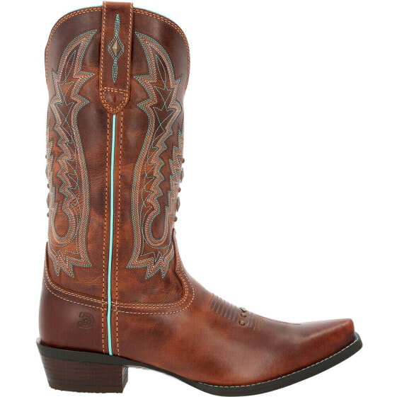 Durango Crush Snip Toe Cowboy Booties Womens Brown Casual Boots DRD0428