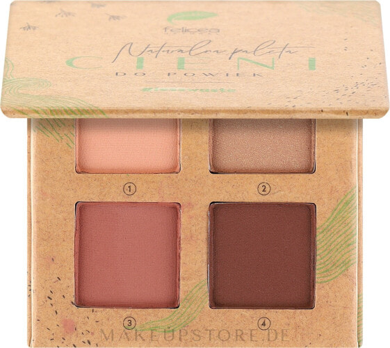 Lidschatten-Palette - Felicea Natural Eyeshadow 201 - Nude