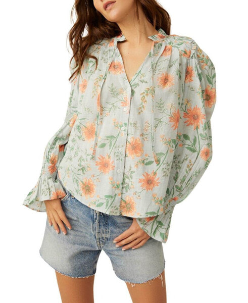 Women's Meant To Be Ruffled Cotton Blouse