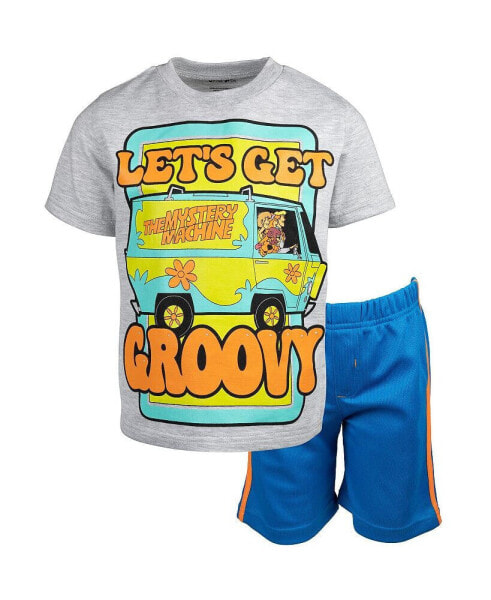 Scooby Doo Boys Graphic T-Shirt & Mesh Shorts Toddler| Child