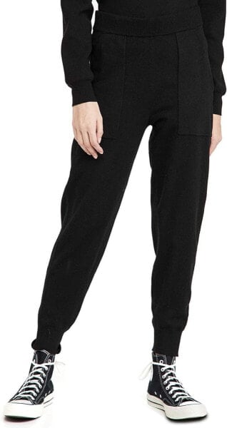 WAYF 282664 Women's Milo Knit Joggers, Black, Size Small