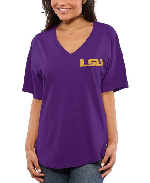 Women's Purple LSU Tigers Oversized T-shirt