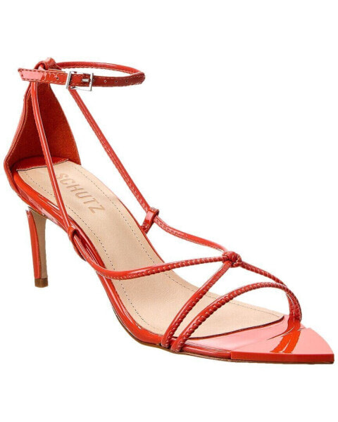Schutz Pamella Mid Heel Patent Sandal Women's