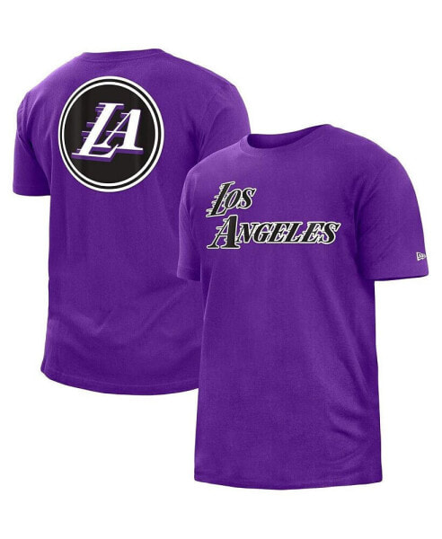 Футболка мужская New Era Los Angeles Lakers 2022/23 фиолетовая городская версия