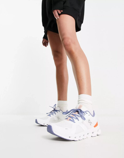 ON Cloudrunner trainers in white