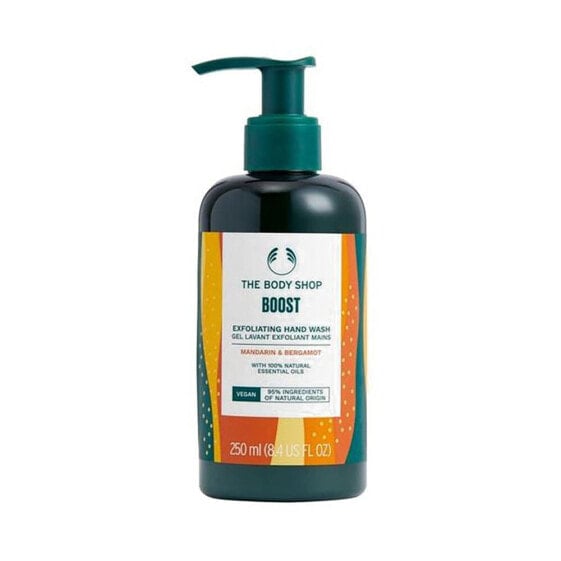 The Body Shop Boost M&B Hands Gel Отшелушивающий гель для мытья рук с ароматом бергамота и мандарина 250 мл