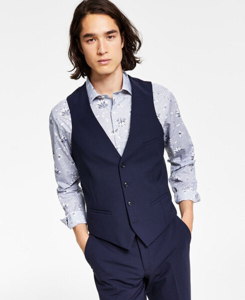 Men's Slim-Fit Wool Suit Vest, Created for Macy's