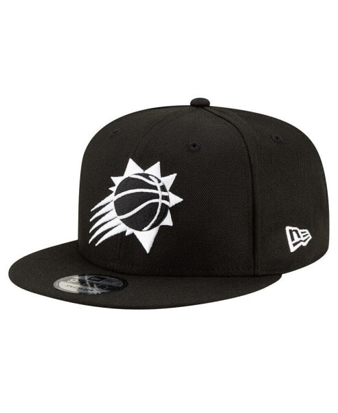 Men's Phoenix Suns Black & White 9FIFTY Snapback Hat