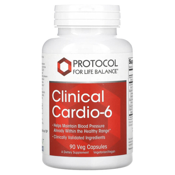 Капсулы для сердца Clinical Cardio-6, 90 штук от Protocol For Life Balance