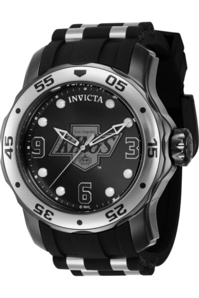 Часы Invicta NHL Los Angeles Kings Black Dial