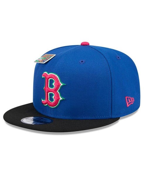 Men's Royal/Black Boston Red Sox Watermelon Big League Chew Flavor Pack 9FIFTY Snapback Hat