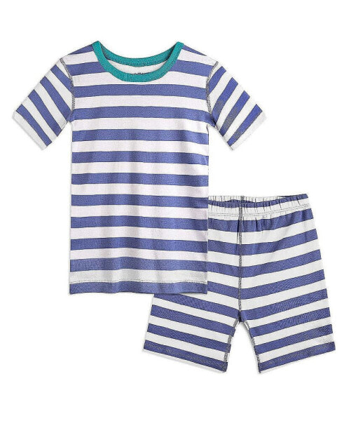 Toddler Girls Fair Trade 100% Organic Cotton Tight Fit Shortie Pajamas, 2-Piece Set