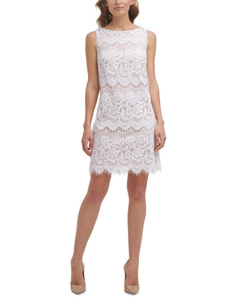 Petite Lace Shift Dress