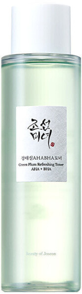 Exfoliating tonic with AHA and BHA acids Green Plum (Refreshing Toner) 150 ml