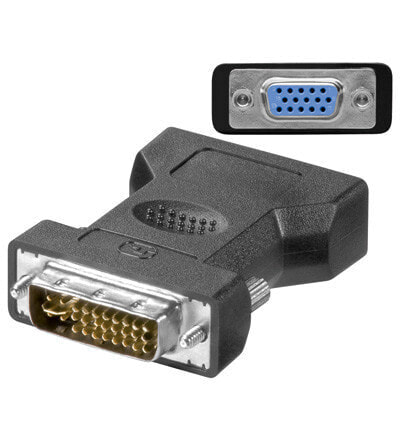 Подключение для компьютера VGA-DVI - VGA - DVI - черный GOOD CONNECTIONS