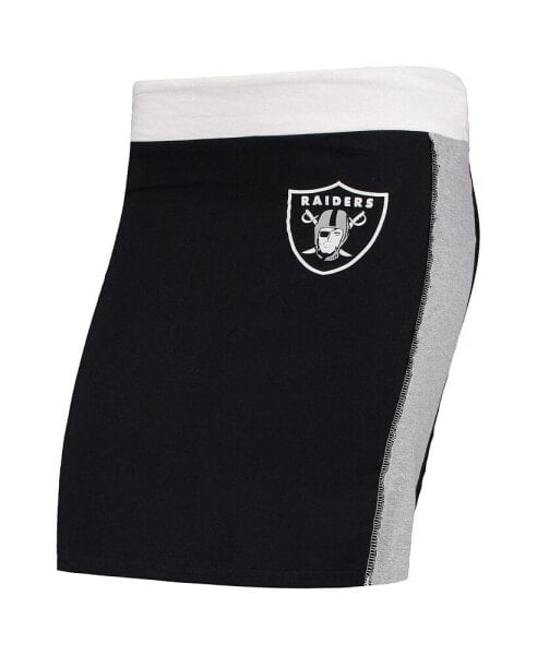 Women's Black Las Vegas Raiders Short Skirt