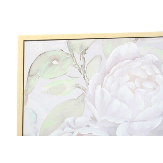 Картина DKD Home Decor 80 x 4 x 80 cm Цветы Shabby Chic (2 штук)